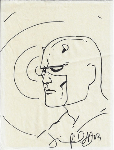 Jimmy Palmiotti- Daredevil Convention Head Sketch