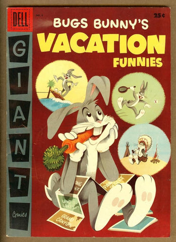Dell Giant Comics: Bugs Bunny Vacation Funnies #6 VG+
