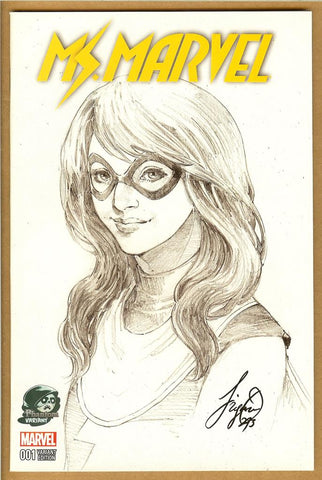 Ms Marvel #1 Phantom Sketch Variant NM/NM+