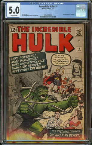 Incredible Hulk #005 CGC 5.0