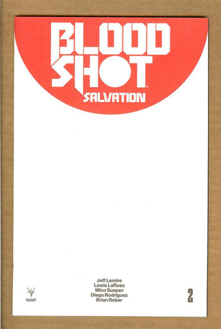 Blood Shot Salvation #2 Blank Sketch Cover NM/NM+