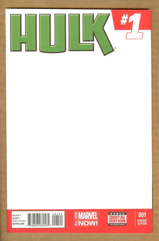 Hulk #1 Blank Sketch Cover NM/NM+