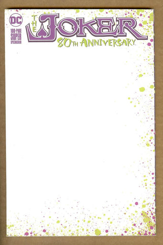 Joker 80th Anniversary #1 Blank Sketch Cover NM/NM+