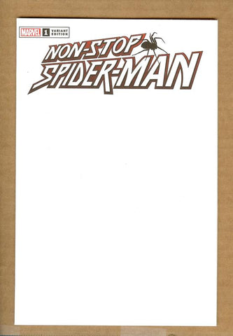 Non-Stop Spider-Man #1 Blank Sketch Cover NM/NM+