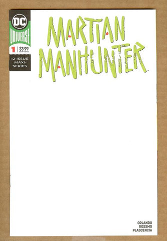 Martian Manhunter #1 Blank Sketch Cover NM/NM+