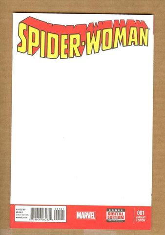Spider-Woman #1 Blank Sketch Cover NM/NM+