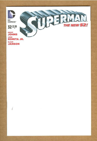 Superman #32 Blank Sketch Cover NM/NM+