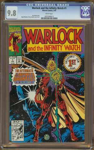 Warlock and the Infinity Watch #1 CGC 9.8 with White pages,