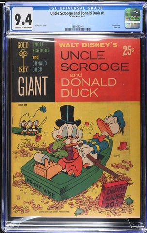 Uncle Scrooge and Donald Duck #1 CGC 9.4