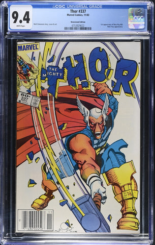 Thor #337 CGC 9.4 Newsstand