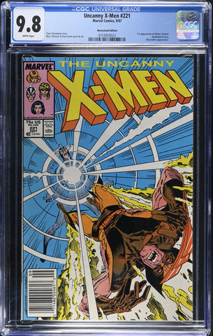 Uncanny X-Men #221 CGC 9.8 Newsstand