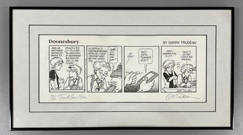 Limited Edition Doonesbury "First Generation" Signed/# Print