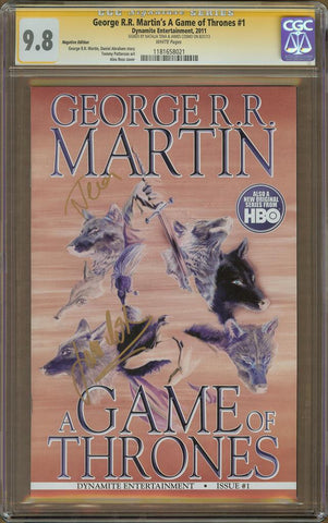 George R.R. Martin's A Game of Thrones #1 Negative Edition CGC 9.8