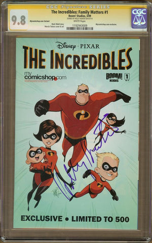 The Incredibles: Family Matters #1 Mycomicshop.com Variant CGC 9.8