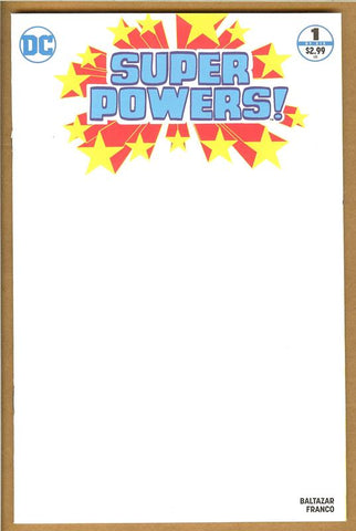Super Powers #1 Blank Cover NM/NM+