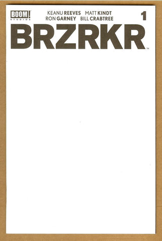 Brzrkr #1 Blank Cover NM/NM+