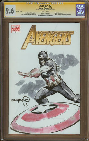 Cary Nord- Captain America Sketch Cover