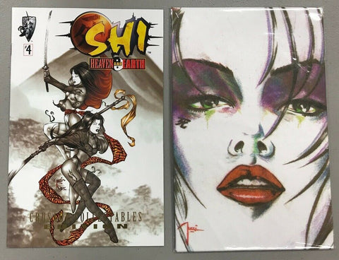 Shi Heaven & Earth #4 Crusade Collectibles Edition NM w/Shi Bandana